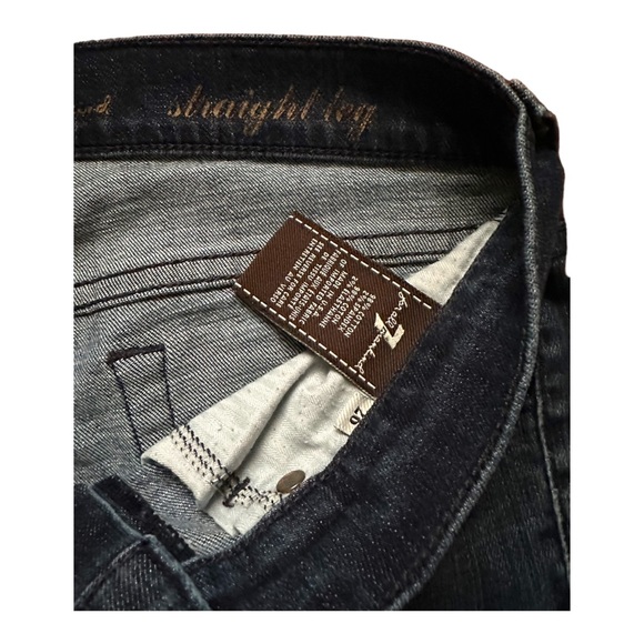 7 For All Mankind Straight Leg Denim Jean Size 26 - Picture 5 of 8